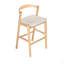 Tabouret de bar d'intérieur en bois d'hévéa, ensemble de 2-1242988235