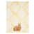 White/Brown Damask Yellow Bunny