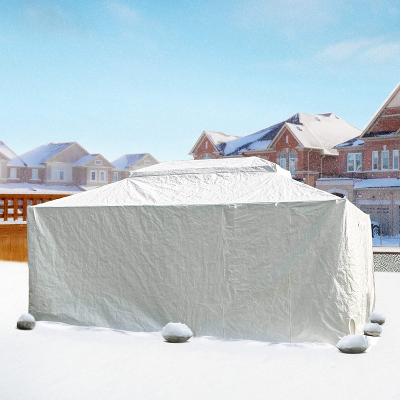 Housse universelle d'hiver pour pavillon de jardin, H 121 po x l 146 po x P 236 po