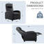 25.2" W Compact Ergonomic Massage Push-Back Recliner-1748526506