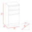 Commode 2 tiroirs Cassel - blanc-1786723131