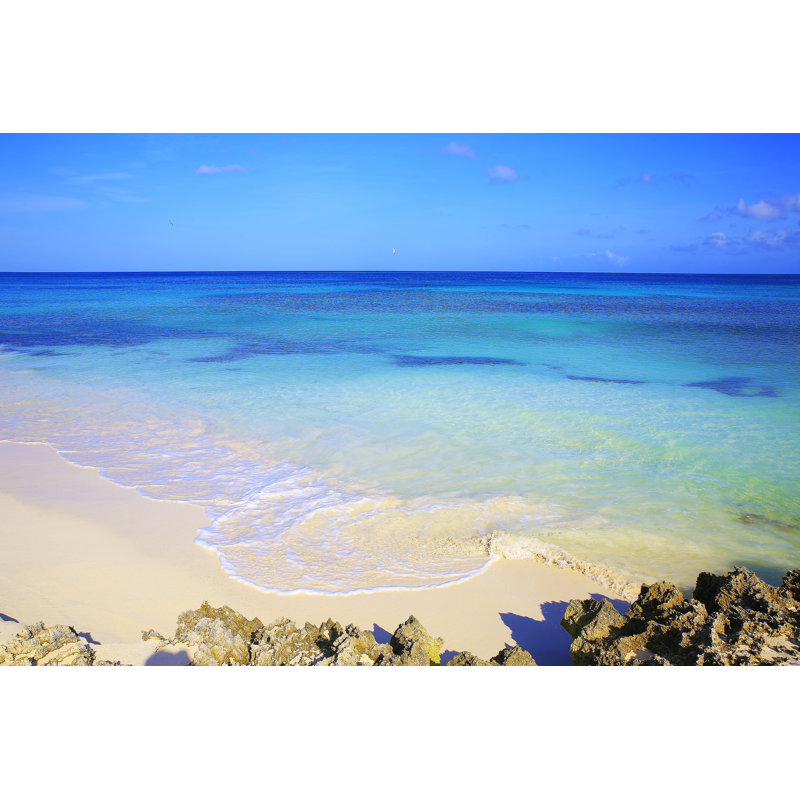 Idyllic Arashi Tropical Turquoise Beach by Agustavop - Wrapped Canvas Print, 51cm H x 76cm W