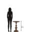 Solid Wood Pedestal End Table