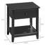 Table de bout, table d'appoint à 2 niveaux avec tiroir et tablette de rangement, table d'appoint moderne-1489202916