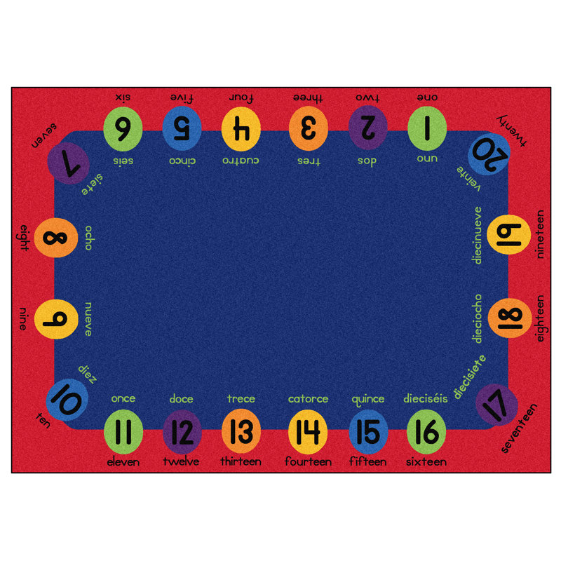 Bilingual No Pattern Machine Tufted Nylon Rug