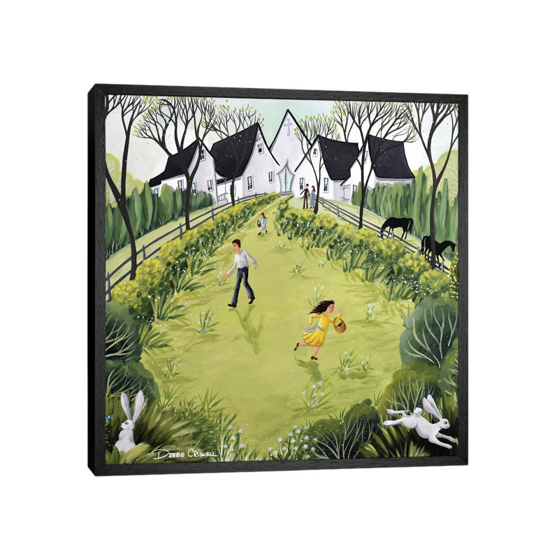 Easter Morning by Debbie Criswell - Print on Canvas, 66.04 cm H x 66.04 cm W, Black Framed