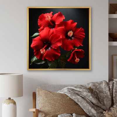 Tropical Radiance Red Hibiscus  II - Hibiscus Wall Art