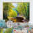 Toile naturelle avec cadre flottant