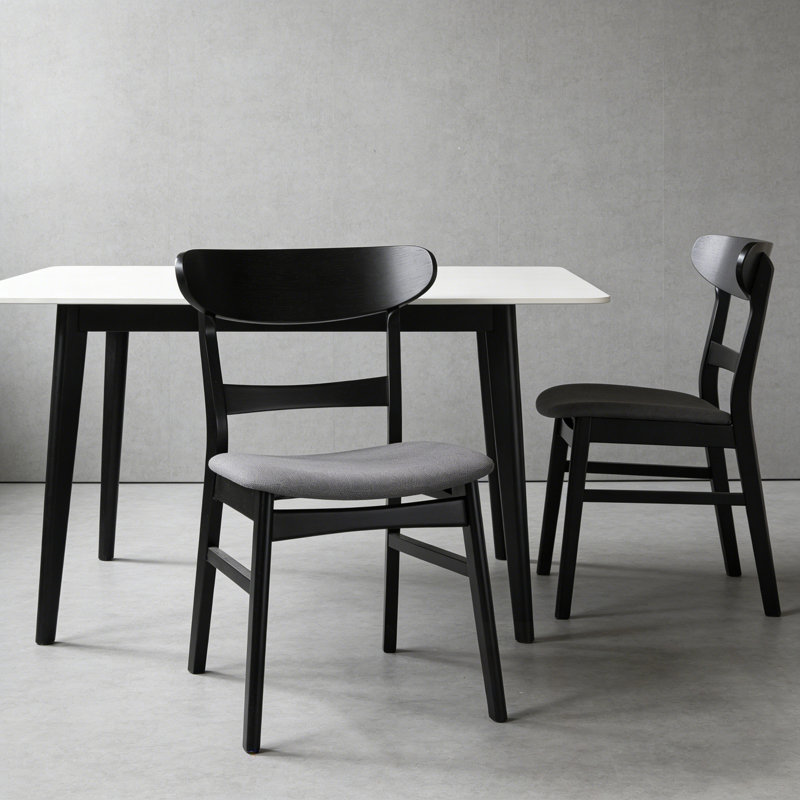 Ensemble de 2 chaises de salle à manger avec pieds robustes