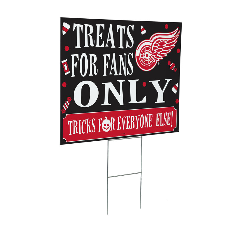 Enseigne de cour des Bruins de Boston, friandises d'Halloween pour les fans, Detroit Red Wings