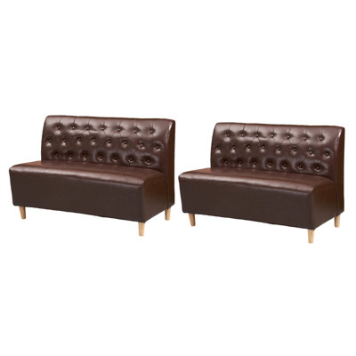 Banc rembourré en similicuir