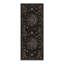 Tapis de couloir noir / mauve lavable à la machine avec envers antidérapant-133389901
