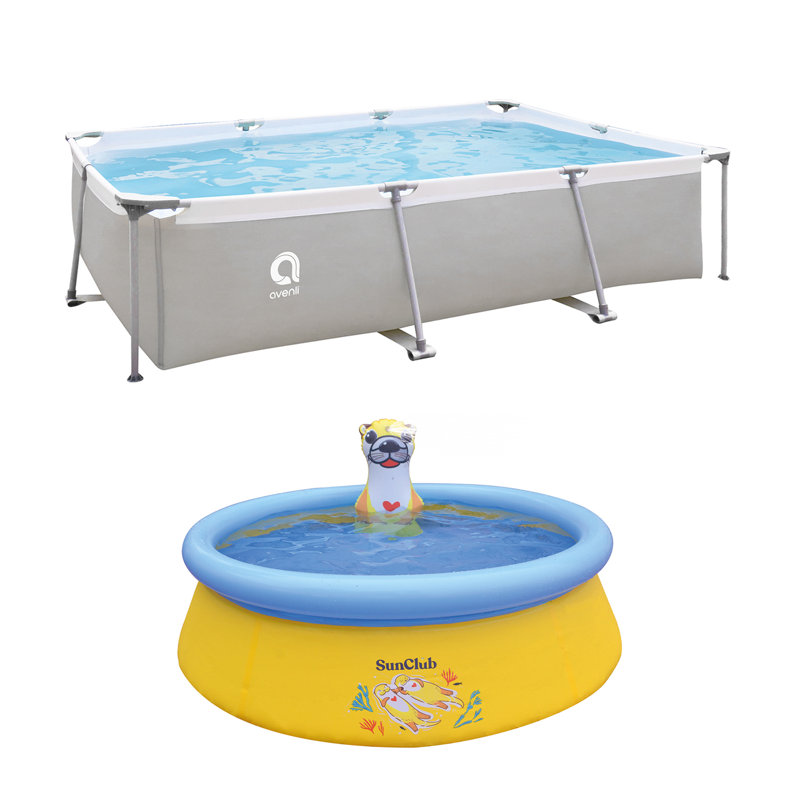 Piscine pour enfants ronde en plastique 2,1 pi x 10 pi