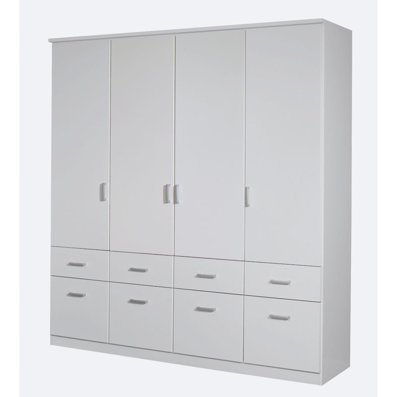 Bremen 4 Door Wardrobe, Alpine White