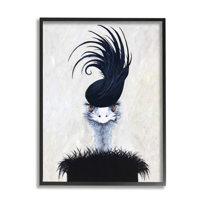 " Fashionable Glam Ostrich Black Dress Couture Hat " by Coco De Paris