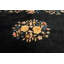 Deep Midnight Blue Almost Black Color Antique Art Deco Chinese Rug