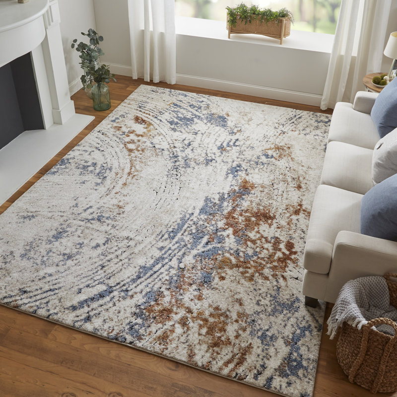 Rivah Performance Abstract Indoor Rug, Rectangle 10' x 14'