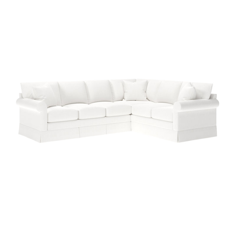 Canapé modulaire rembourré de 115 po avec coussins en mélange de duvet et pièces en mousse 115 po Friedman