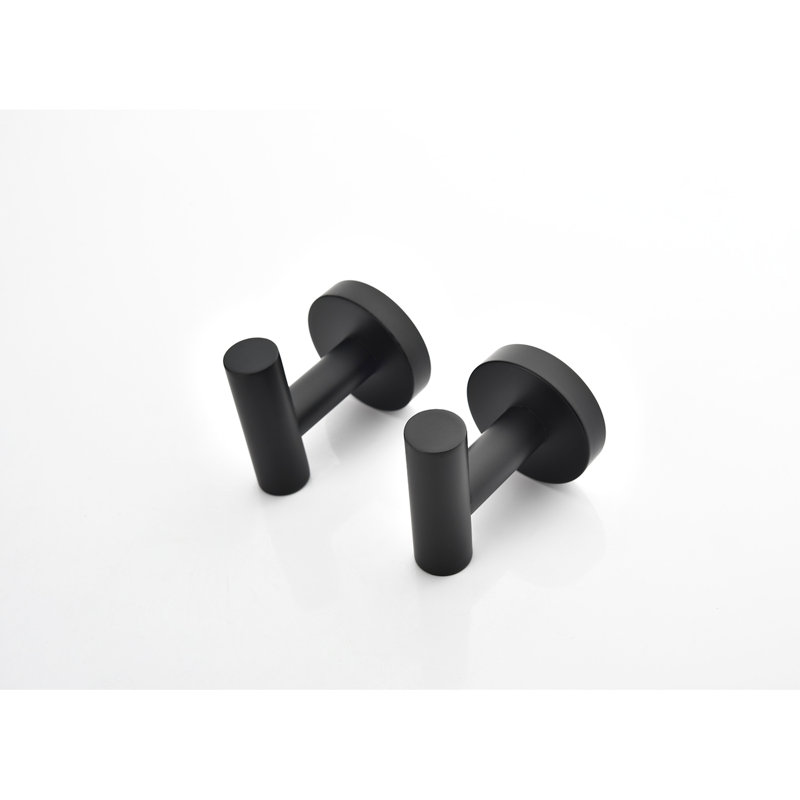 Bathroom 9 Stainless Steel Towel Rack . Matte Black Wall Mount, Modern Grace, Scratch-, Simple Install Method - 9 Pieces Steel. Distinction, Way