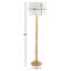 Lampe sur pied traditionnelle 60 po Ebron