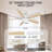 2pcs 52'' Smart Ceiling Fan With Led Lights-1884323559