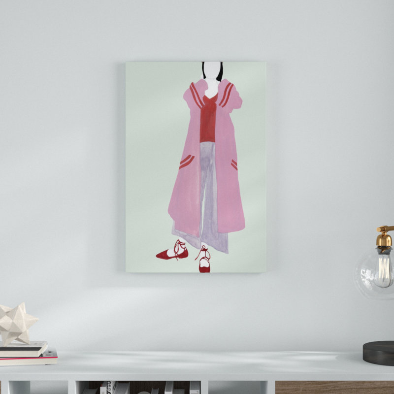 Standing Figure III by Melissa Wang - Painting Print, 76cm H x 51cm W, Wrapped Canvas