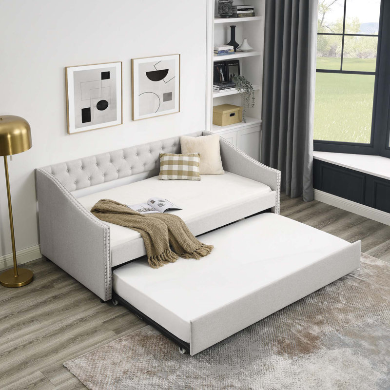 Cherel Daybed, Twin, Light Gray 