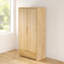 Bruner 2 Door Solid Wood Wardrobe