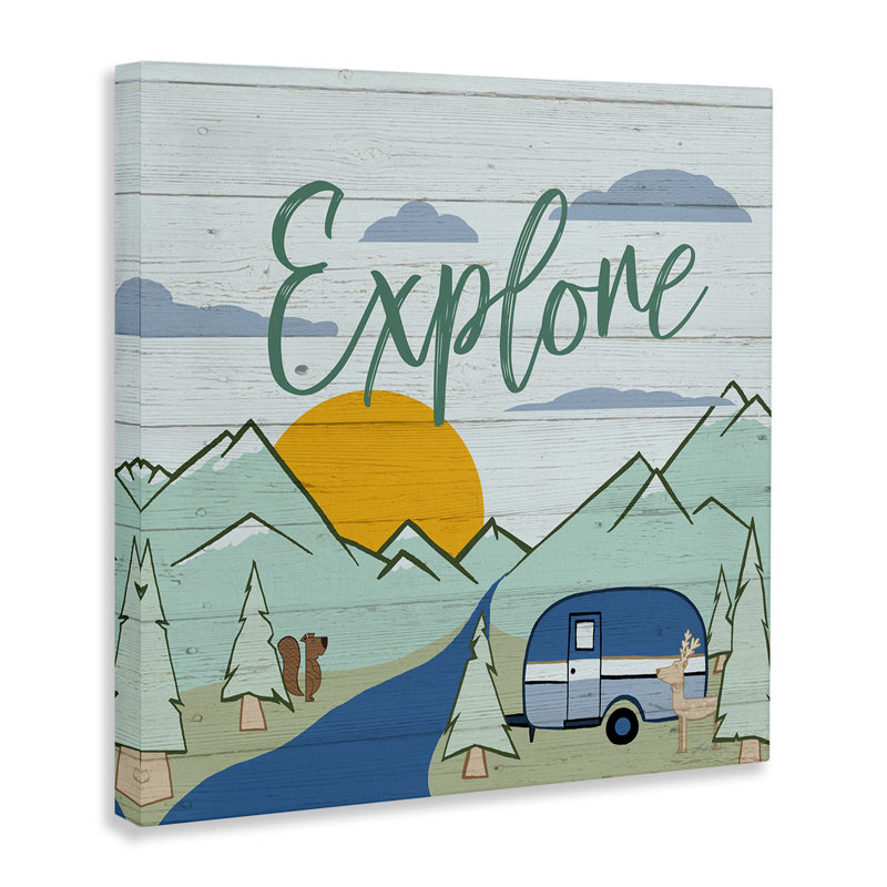 Explore Rustic Adventure Canvas Wall Art by Hugo Edwins, 24" H x 24" W