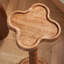 Solid Wood Pedestal End Table-793613034-793613036
