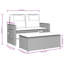 Banc de patio inclinable avec coussins Vidaxl-99049283