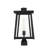 Savoy House Denver 1-Light Outdoor Post Lantern in Matte Black
