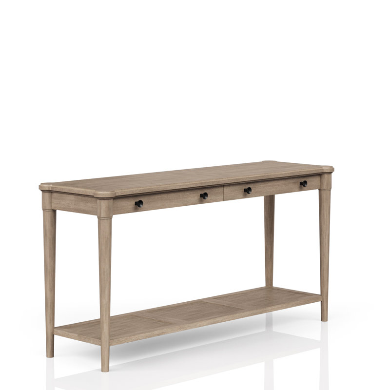 60 po Table large avec finition sable et tiroirs de rangement fonctionnels