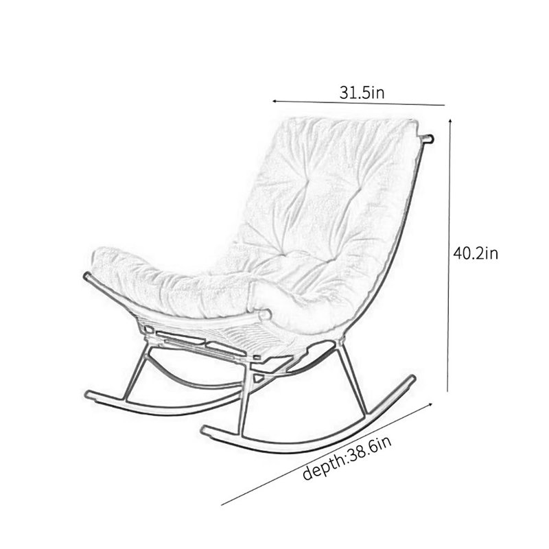 Home leisure rattan chair lazy rocking chair