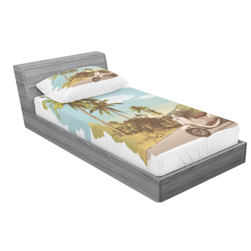 Microfiber Sheet Set, Twin Sheet Set with Fitted Sheet