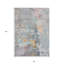 Tapis extérieur lavable abstrait 8 pi x 10 pi gris granit