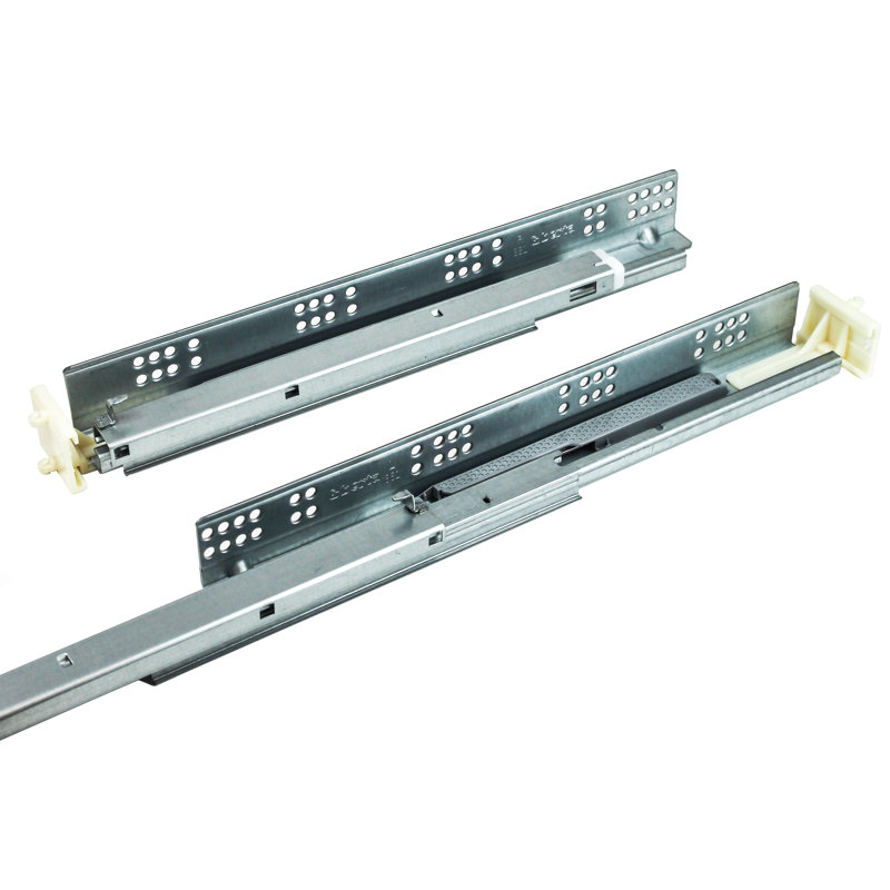 Full Extension 8'' Soft Close Metal Drawer Slide, 21" W x 10" D