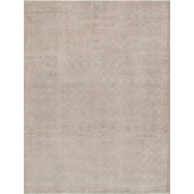 Hand Woven Cotton and Wool Area Rug