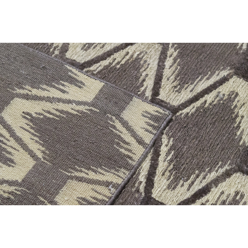 Geometric Area Rug in Brown