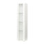 Armoire blanche avec lampe à bande en aluminium de 3 mm et panneau de particules de 15 mm de largeur, l 40 x 29 x H 170 cm, lampe pour matériaux stables, blanc, qualité pour le rangement