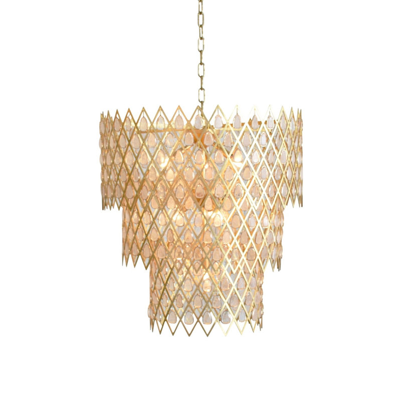 17 - Light Chandelier, 17, 30" H x 48" W x 48" D
