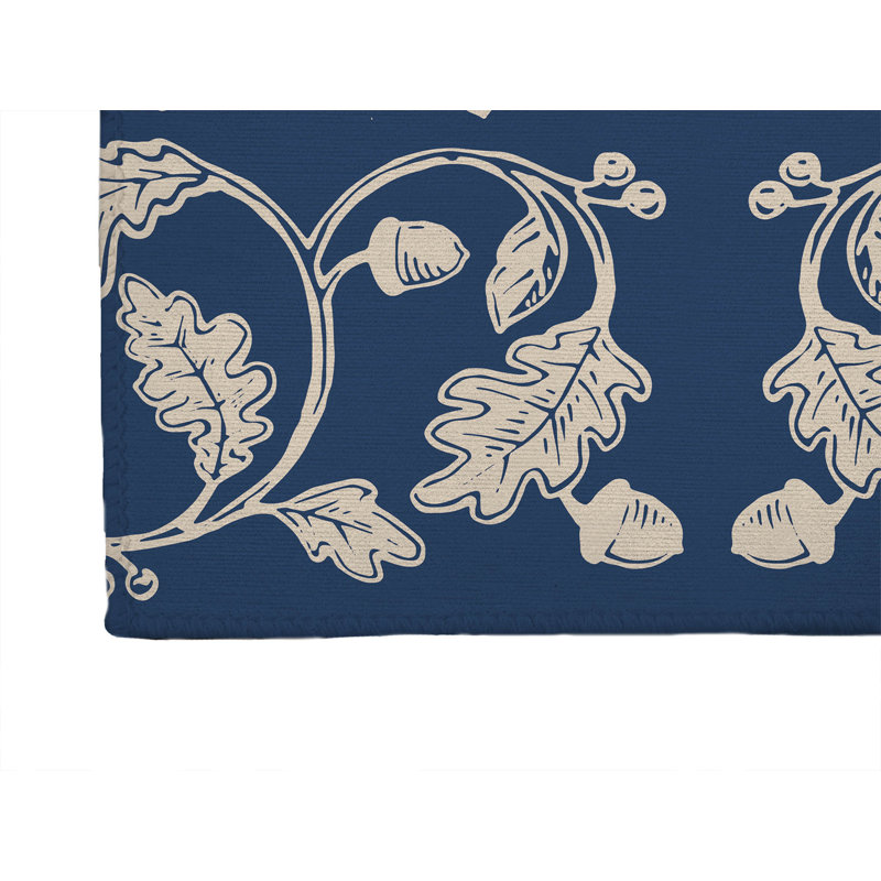 Autumn Vines Non Slip Outdoor Rug, Runner 2'6" x 8'