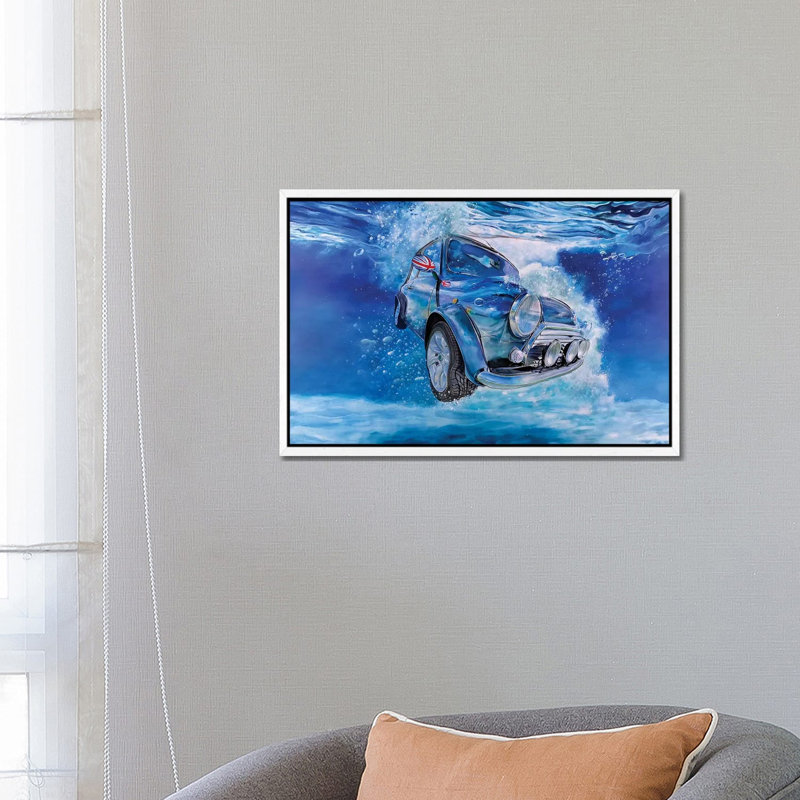 Mini 2 1 Piece Wall Art on Canvas, 66.04 cm H x 45.72 cm W, White Framed