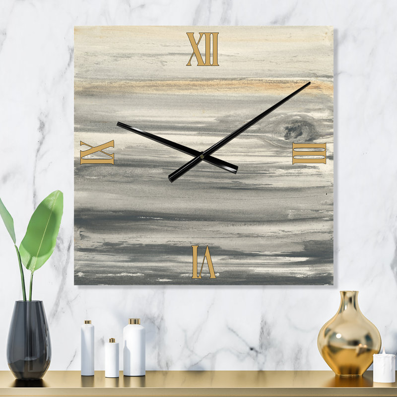 watercolor colorfields II - Horloge murale glam, Grand