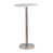 Plateau blanc / base argent
