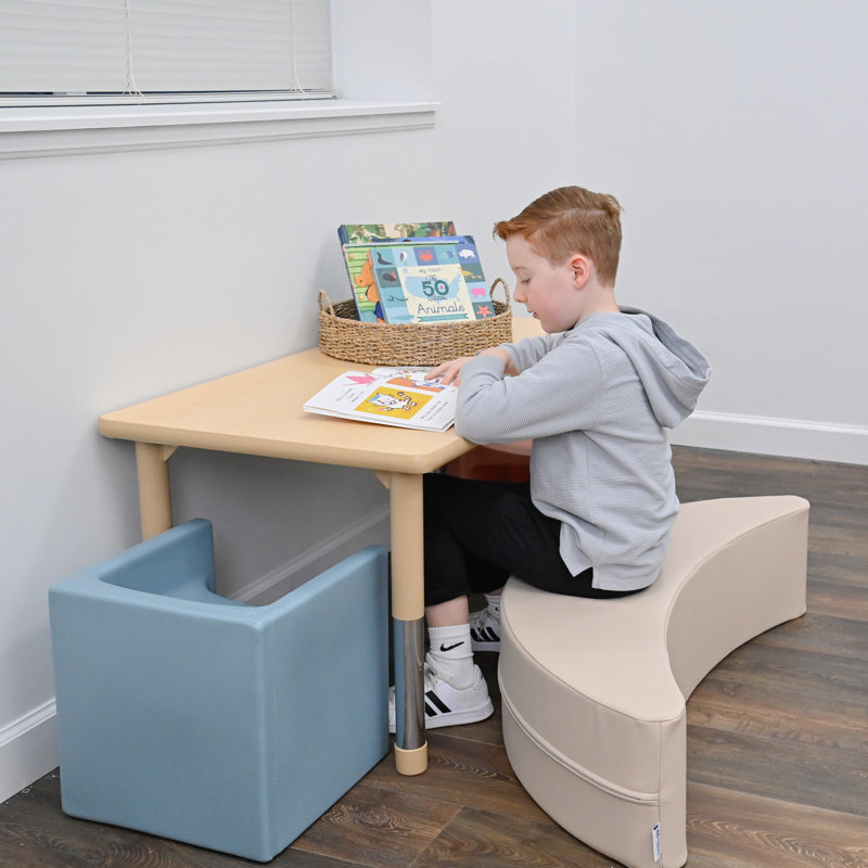 Chaise berçante pour enfants Happy Kids, sièges de classe flexibles, sièges actifs pour jeunes apprenants, chaises bananes pour enfants, beige