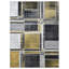 Noir géométrique/gris/jaune Tapis décoratif airete-15585075
