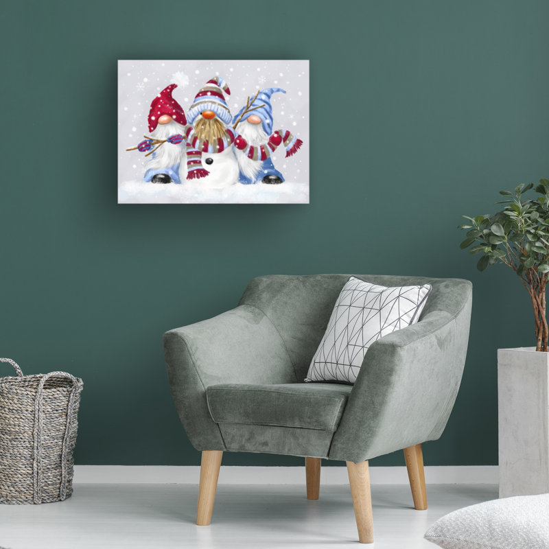 Art sur toile, ginomes de bolognaise bolognaise, H 18 po x l 24 po
