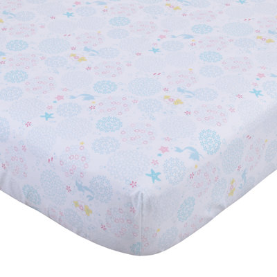 Ariel Sea Princess - Piece Standard Crib Fitted Sheet
