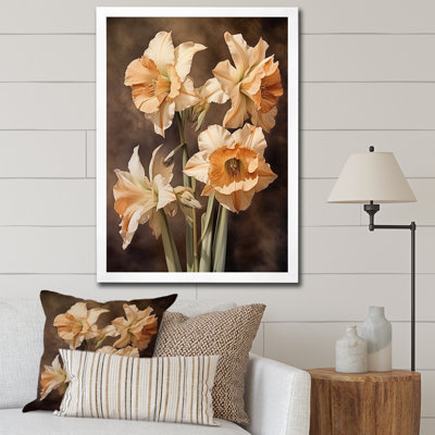 " Brown Green Daffodils Natures Impression "